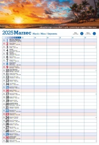 Kalendarz 2025 PLANER ścienny do notatek ORGANIZER, zdjęcie 4
