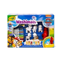 Crayola Figurki do malowania i mycia - zestaw zwierzątka 5 szt., flamastry zmywalne 8 szt., szczoteczka, wanna - hydrant Washimals Psi Patrol 3+, zdjęcie 5