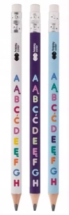 Ołówek trójkątny jumbo 2B 12szt HAPPY COLOR - zdjęcie