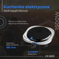 Kuchenka elekt. jednopalnikowa, zdjęcie 9