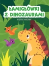 Łamigłówki z dinozaurami. Książeczka z naklejkami - zdjęcie