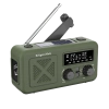 Radio solarne, przenośne radio awaryjne SOS, powerbank 2000mAh, latarka, dynamo, Kruger&Matz - zdjęcie