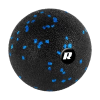 Zestaw wałek do masażu, mini roller, 2 piłki, 2 duoball-e , 6 elementów, kolor czarno-niebieski, materiał EPP, REBEL ACTIVE, zdjęcie 6