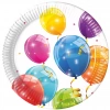 Talerzyki papierowe 20 cm, balony (8 sztuk) - zdjęcie