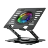 Podstawka Wozinsky WDCX-X16-AS CoolBase RGB chłodząca z obrotem 360° pod laptopa i tablet - czarna - zdjęcie