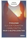 Poradnik dla doktorantów i habilitantów nauk o bezpieczeństwie - zdjęcie