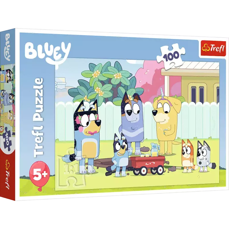 Puzzle 100 elementów. Wesoły świat Bluey Puzzle 100 elementów. Wesoły świat Bluey