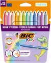 BIC KIDS KID COULEUR FLAMASTRY PISAKI MAZAKI PASTELOWE WODNE DLA DZIECI x12 - zdjęcie