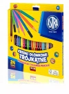 Kredki trójkątne 24 kolory Astra Vision - zdjęcie