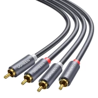 Kabel UGREEN AV104 2xRCA-2xRCA 1m (czarny), zdjęcie 3