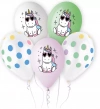 Balony lateksowe, jednorożce (5 sztuk) - zdjęcie