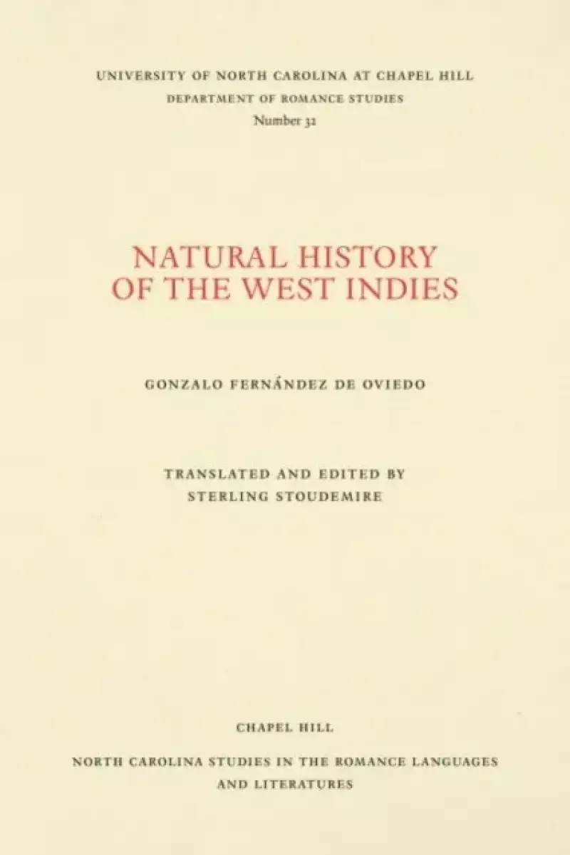 Natural History of the West Indies Natural History of the West Indies