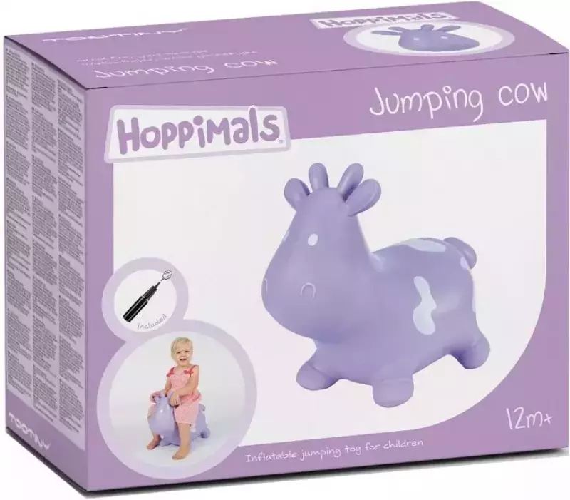 Hoppimals. Skoczek krówka, fioletowa Hoppimals. Skoczek krówka, fioletowa