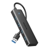 Adapter UGREEN 4w1 25851 Hub USB-A do 4x USB-A (czarny) - zdjęcie