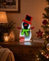 Dekoracja Świąteczna 3D - Bałwan z Efektem Lustra Infinity Led 23,5 x 8 x 39,3 cm, pakiet 6 sztuk - zdjęcie