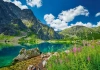 PUZZLE 500 UKŁADANKA KRAJOBRAZ GÓRY RYSY CZARNY STAW GĄSIENICOWY 9+ CASTOR - zdjęcie