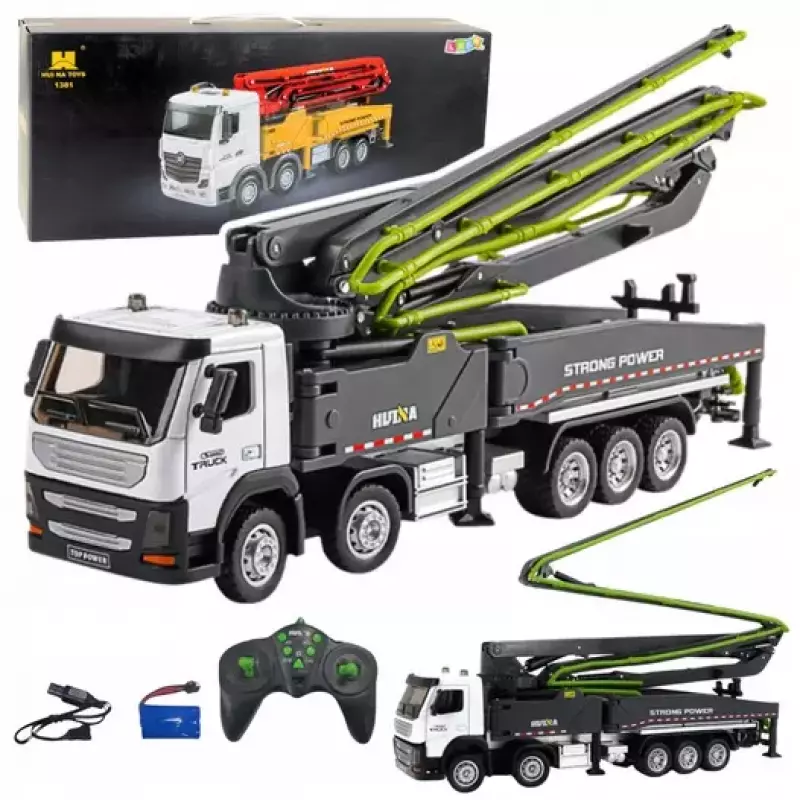 ZDALNIE STEROWANA POMPOGRUSZKA BETONOWA HUI NA TOYS 11CH 1:18 ZDALNIE STEROWANA POMPOGRUSZKA BETONOWA HUI NA TOYS 11CH 1:18