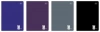 Zeszyt A5 60 kartek w kratkę, One Color, mix wzorów - zdjęcie
