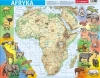 Puzzle 72 elementy ramkowe, Afryka mapa fizyczna - zdjęcie