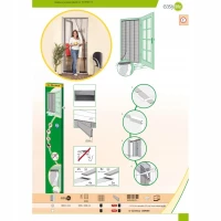 Moskitiera Drzwiowa Lamelowa 100X220 Poliester+taśma Rzep, zdjęcie 11