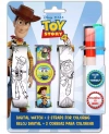 Zestaw zegarek cyfrowy z paskami do kolorowania Toy Story WD20340 - zdjęcie