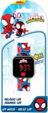 Zegarek LED z kalendarzem Spidey the Amazing Friends SPF4018 Kids Euroswan - zdjęcie