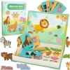 Książeczka magnetyczna układanka puzzle na magnes zwierzęta safari 47el. - zdjęcie
