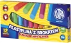 Plastelina z brokatem, 12 kolorów - zdjęcie
