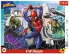Puzzle ramkowe 25 elementów. Odważny Spiderman - zdjęcie