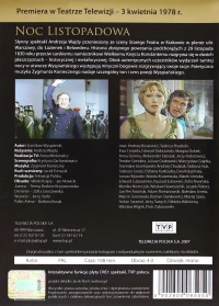 NOC LISTOPADOWA, płyta DVD, zdjęcie 2