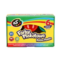 Farby plakatowe, 6 kolorów, zdjęcie 2