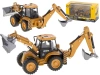 Koparka ładowarka metalowa z ruchomymi łyżkami Die-Cast H-toys 1704 1:50 - zdjęcie
