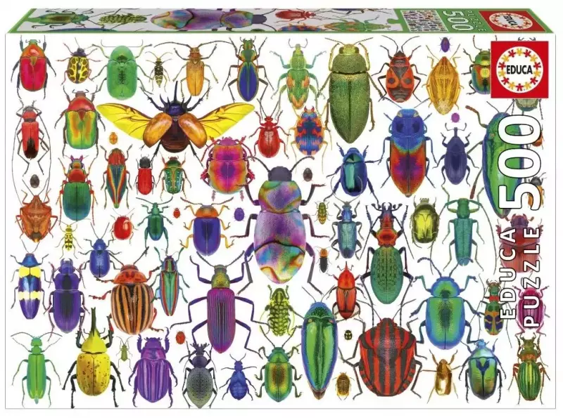 Puzzle 500 elementów. Kolorowe owady
