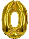 Balon foliowy XXL 0 złoty 61cm - zdjęcie