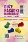 Duża nasadka ergonomiczna na ołówek i kredki 1szt - zdjęcie