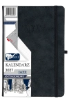 Kalendarz książkowy 2027 A5 tygodniowy Jazz, grafitowy - zdjęcie