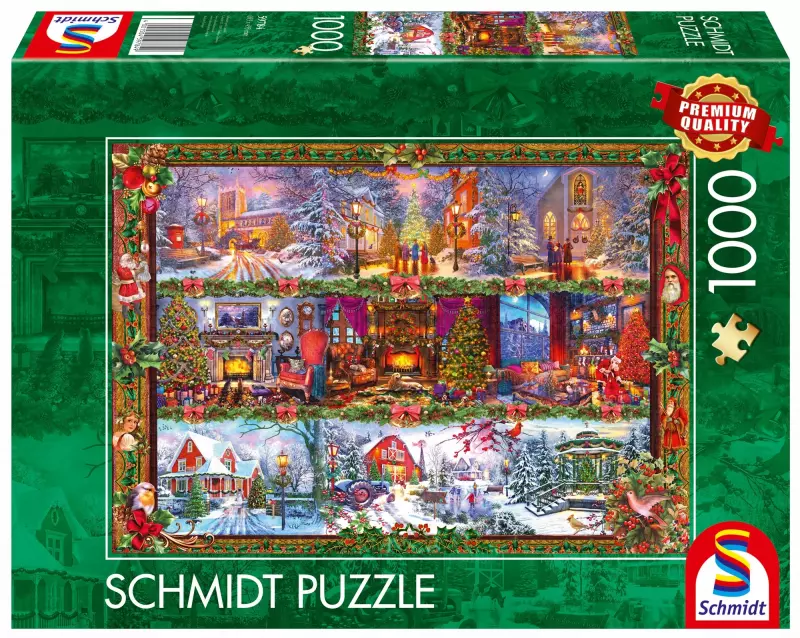 Puzzle Schmidt Spiele Schmidt 1000 elementów Schmidt Spiele - Puzzle PQ Puzzle 1000 el. Wesołych Świ Puzzle Schmidt Spiele Schmidt 1000 elementów Schmidt Spiele - Puzzle PQ Puzzle 1000 el. Wesołych Świ
