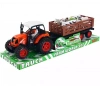 Traktor z przyczepą i zwierzętami - zdjęcie