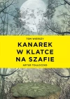 Kanarek w klatce na szafie - zdjęcie