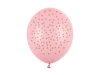 Balony 30cm, Kropki, Pastel Baby Pink (1 op. / 50 szt.) - zdjęcie