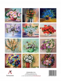 Kalendarz ścienny 2026 Bukiety Malowane 23x31cm kwiaty imieniny, zdjęcie 14