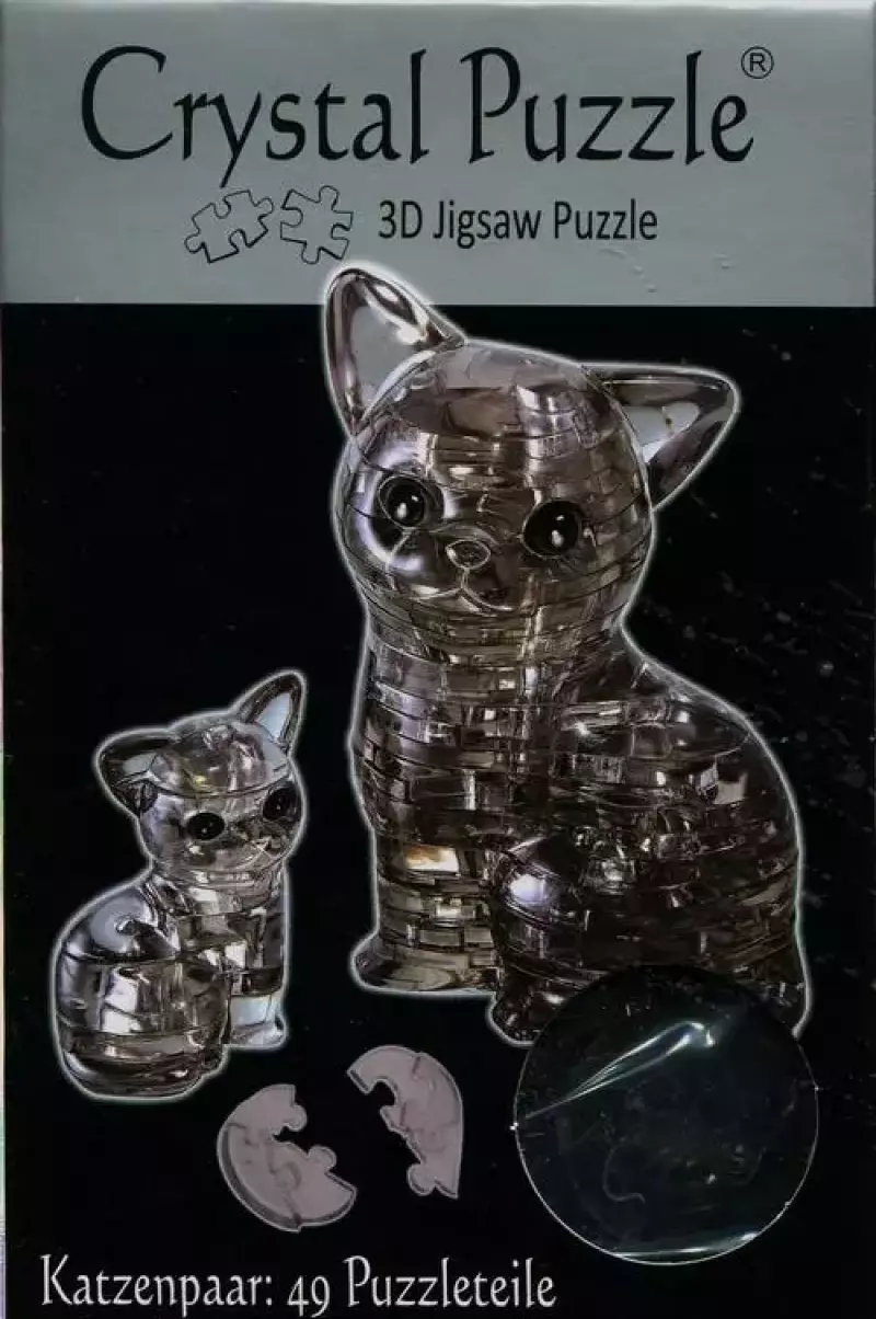 Crystal Puzzle. Kotki 3D