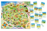Puzzle 100 elementów. Mapa Polski + Quiz 28 elementów, zdjęcie 3