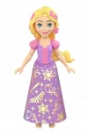 Disney Princess Mini Księżniczka Laleczka Roszpunka Kwiaty we włosach 9 cm - zdjęcie