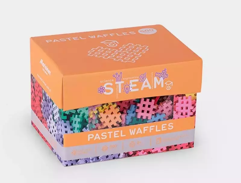 Mini Waffle Pastel 500 elementów Mini Waffle Pastel 500 elementów