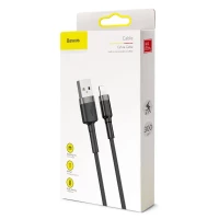 Kabel Baseus Cafule USB-A / Lightning 2A QC 3.0 3 m - czarno-szary, zdjęcie 9
