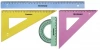 Zestaw geometryczny duży (linijka 30cm, kątomierz, ekierka 13cm, ekierka 19cm) DONAU - zdjęcie