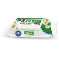 Papier toaletowy nawilżany Camomile&Aloe Vera kolor: biały 48 szt Velvet, zdjęcie 4