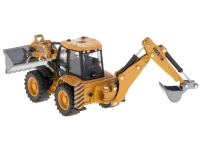 Koparka ładowarka metalowa z ruchomymi łyżkami Die-Cast H-toys 1704 1:50, zdjęcie 7