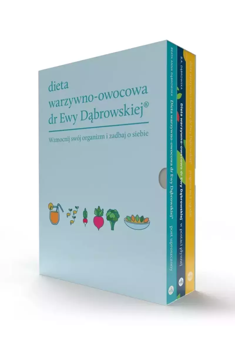 Dieta warzywno-owocowa dr Ewy Dąbrowskiej - komplet 3 książek
